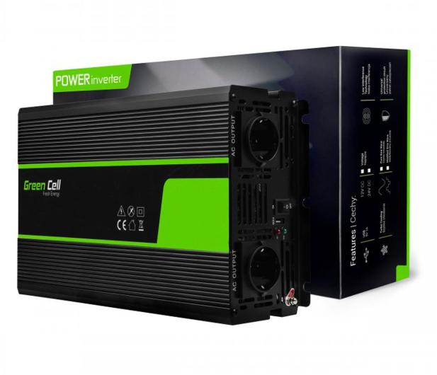 Green Cell Przetwornica napięcia 12V na 230V 3000W/6000W - 548229 - zdjęcie 4